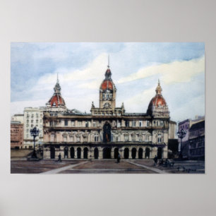 Ayuntamiento de A Coruña/Stadtrat von A Coruña Poster