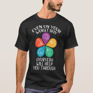 Ayurveda hilft Ihnen durch ayurvedische Elemente T-Shirt