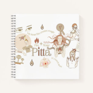 Ayurveda Pitta Dosha Spiral Notebook Notizbuch