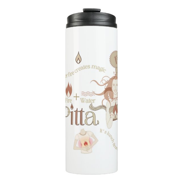Ayurveda Pitta Thermal Tumbler Thermosbecher (Vorderseite)