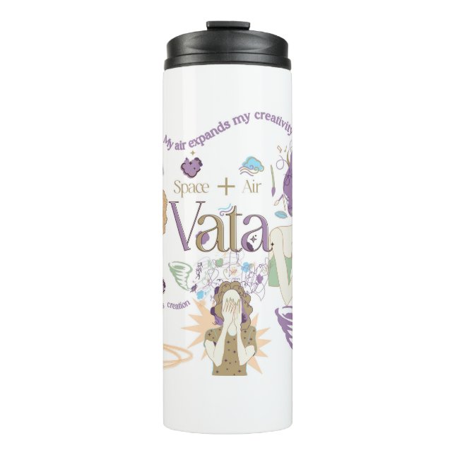 Ayurveda Vata Dosha Thermal Tumbler Thermosbecher (Vorderseite)