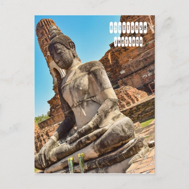 Ayutthaya in Thailand Postkarte (Vorderseite)
