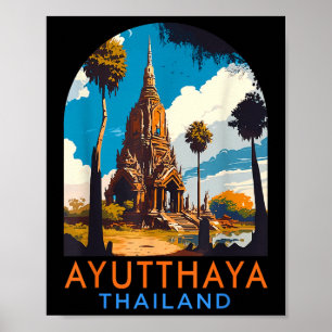 Ayutthaya Reisereise Sommerurlaub Ayutthaya Th Poster