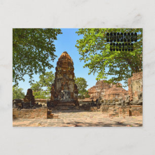 Ayutthaya Ruins Postkarte