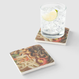 Ayutthaya Spicy Papaya Salad [Som Tam] mit Cashew Steinuntersetzer