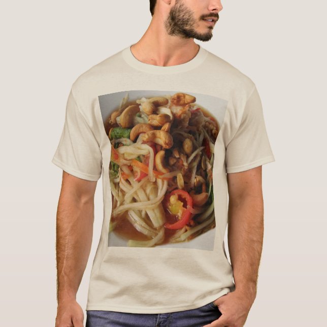 Ayutthaya Spicy Papaya Salad [Som Tam] mit Cashew T-Shirt (Vorderseite)