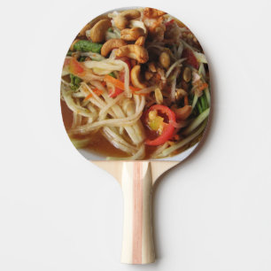 Ayutthaya Spicy Papaya Salad [Som Tam] mit Cashew Tischtennis Schläger
