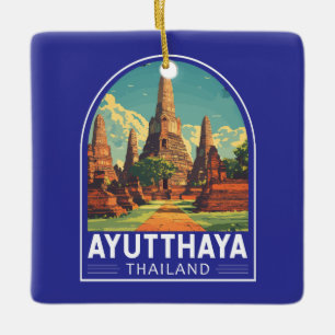 Ayutthaya Thailand Reisetischler Keramikornament