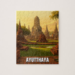 Ayutthaya Thailand Travel Puzzle