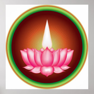 Ayyavazhi Inder Dharmic religiöses Symbol Poster