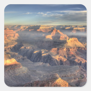 AZ, Arizona, Grand Canyon National Park, Süd 5 Quadratischer Aufkleber