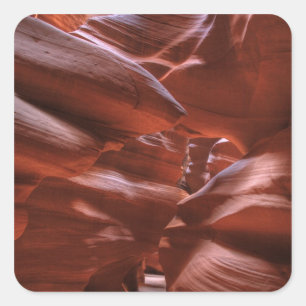 AZ, Arizona, Page, Upper Antelope Canyon Quadratischer Aufkleber