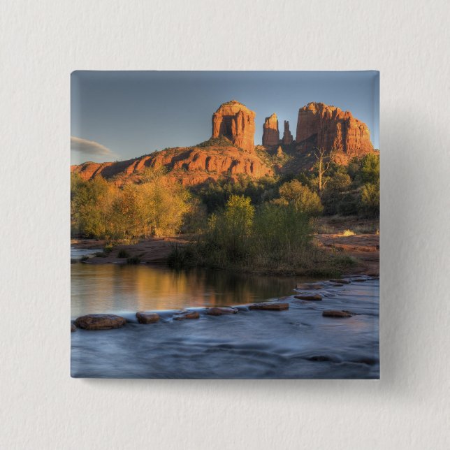 AZ, Arizona, Sedona, Bergmond-Erholung 3 Button (Vorderseite)