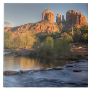 AZ, Arizona, Sedona, Bergmond-Erholung 3 Fliese