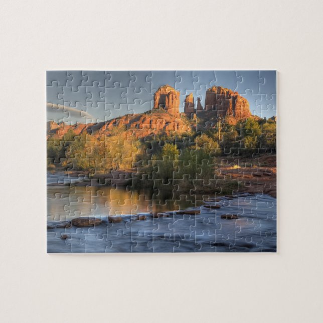 AZ, Arizona, Sedona, Bergmond-Erholung 3 Puzzle (Horizontal)
