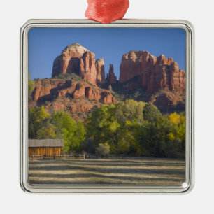 AZ, Arizona, Sedona, Crescent Moon Recreation 2 Silbernes Ornament