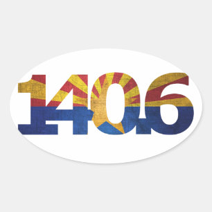 AZ Flag Triathlon-Sticker für lange Distanz Ovaler Aufkleber