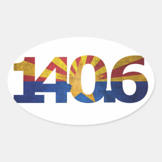 AZ Flag Triathlon-Sticker für lange Distanz Ovaler Aufkleber