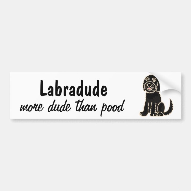 AZ-, Labradoodle Autoaufkleber (Vorne)