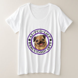 AZ Mops-Leben plus Größent-shirt Große Größe T-Shirt