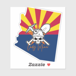 AZ Staat Lady Miner Sticker
