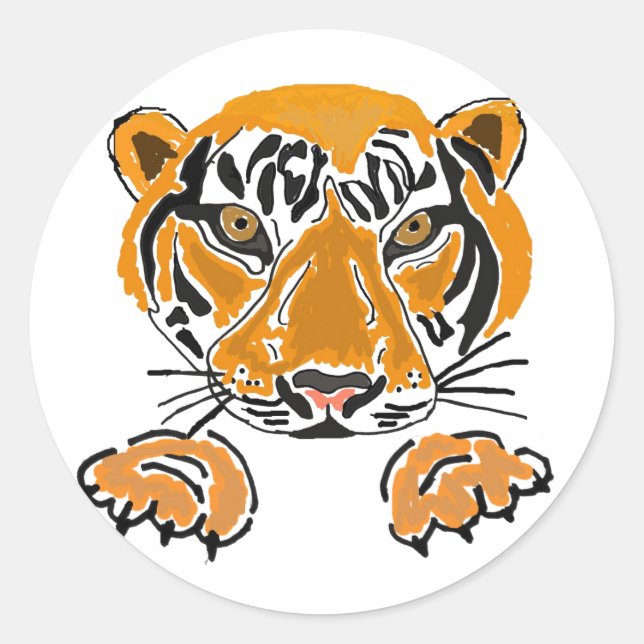 AZ- Tigers an Paws Stickers (Vorderseite)