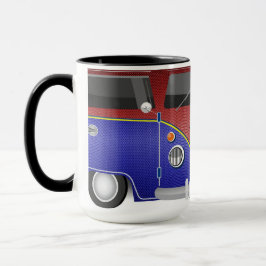 aza Kombi Superhéroe Vintage – Furgoneta Azul y Ro Tasse