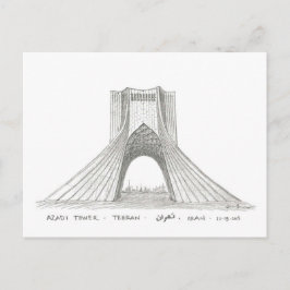 Azadi Tower, Teheran, Iran Postkarte