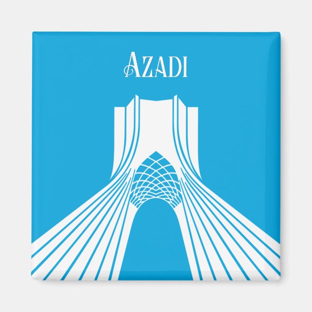 Azadi Tower Turquoise Magnet (Vorne)