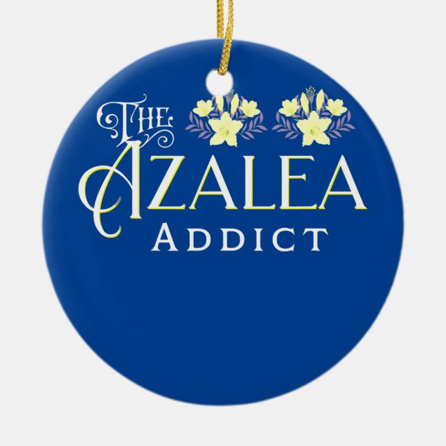 Azalea Blume Addict Zuhause Garden Azaleas Keramik Ornament (Vorne)