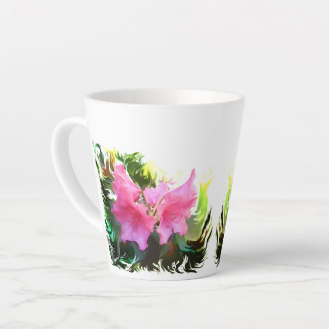Azalea Blume Milchtasse (Linke Ecke)
