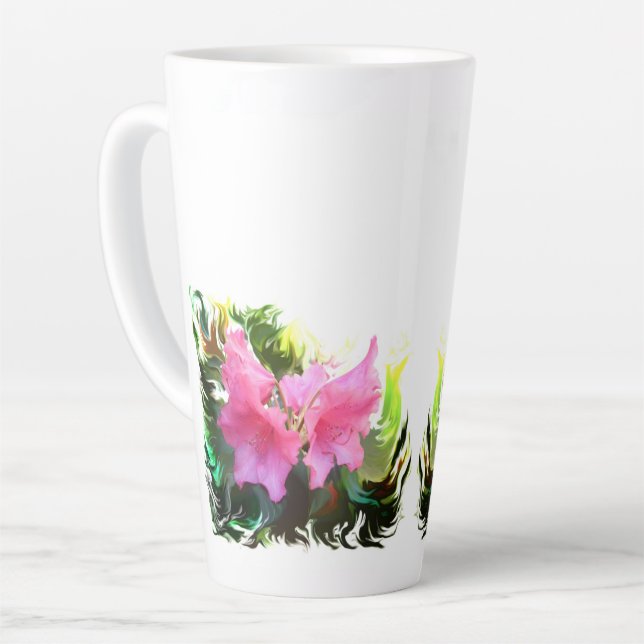 Azalea Blume Milchtasse (Linke Ecke)