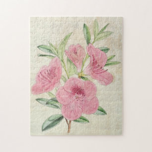 Azalea des Vintagen botanischen Könighorns Puzzle