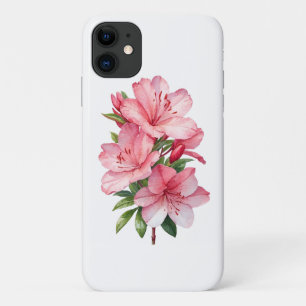 Azaleenblüten-Aquarellmalerei Case-Mate iPhone Hülle