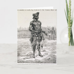 Azandeh Binsa oder Medizinmann Karte