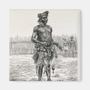 Azandeh Binsa oder Medizinmann Magnet