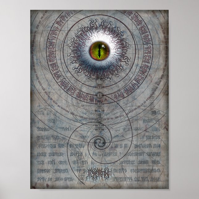 AZATHOTH 8,5 x 11 Poster (Vorne)