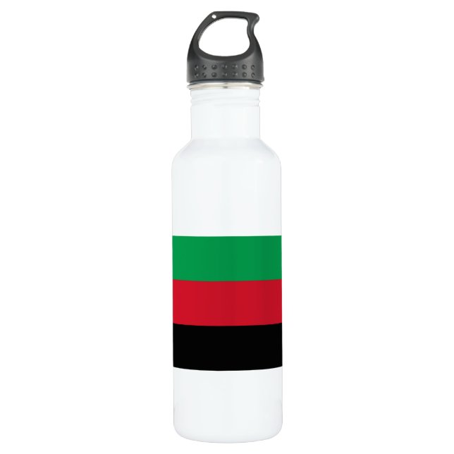 Azawad Flag Edelstahlflasche (Vorderseite)