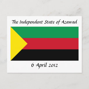 Azawad Flag Postkarte