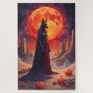 Azawakh Dark Desert Halloween Fantasy Kunst Puzzle