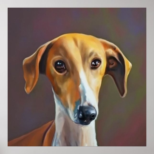 Azawakh - Dog Portrait Poster (Vorne)