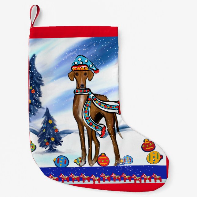 AZAWAKH KLEINER WEIHNACHTSSTRUMPF (Vorderseite)