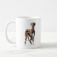 Azawakh Sighthound Watercolor-Tasse