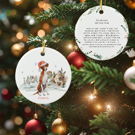 Azawakh Watercolor Dog | Monogramm Keramik Ornament