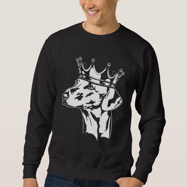 Azawakh with crown dog greyhound mom  1 sweatshirt (Vorderseite)