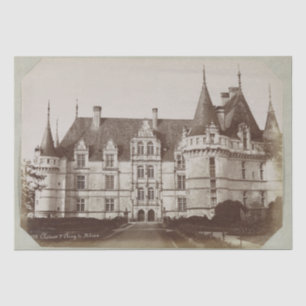 Azay le Rideau Château Dekoupage Renaissance Seidenpapier