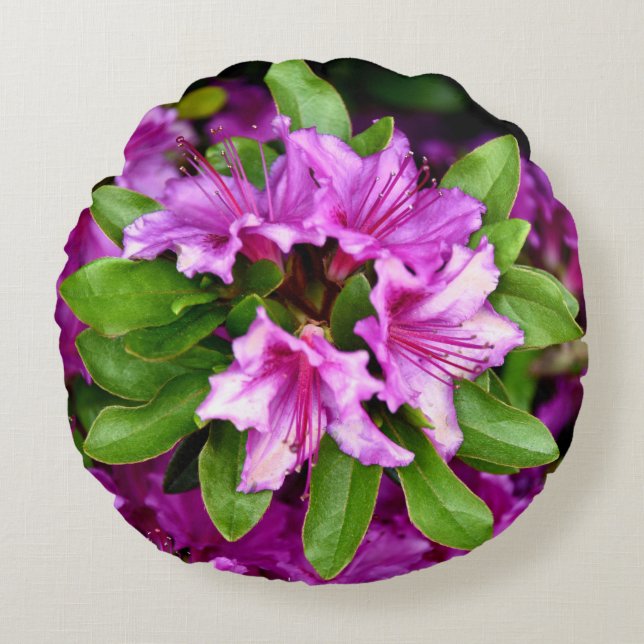 Azelia rundes Wurfs-Kissen Kissen (Vorderseite)