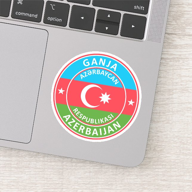 Azerbaijan, Ganja Aufkleber (Detail)