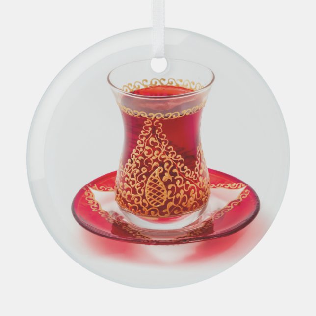 Azerbaijani tea ornament aus glas (Vorderseite)