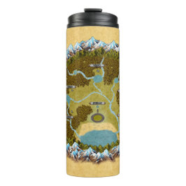 Azhidar Zher (Karte) Thermal Tumbler Thermosbecher